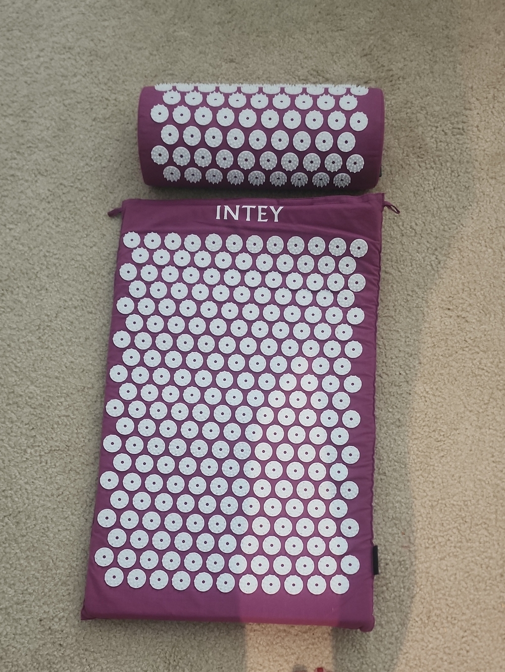 Purple Acupressure Mat and Pillow Set